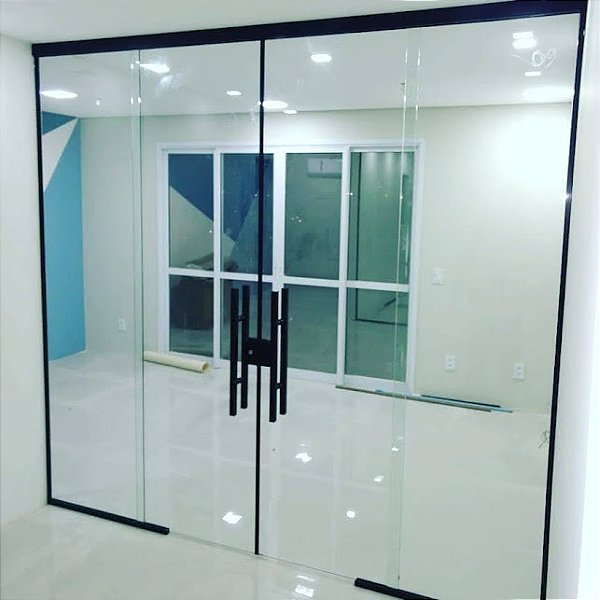 Porta de Correr Vidro Sob Medida Moderna