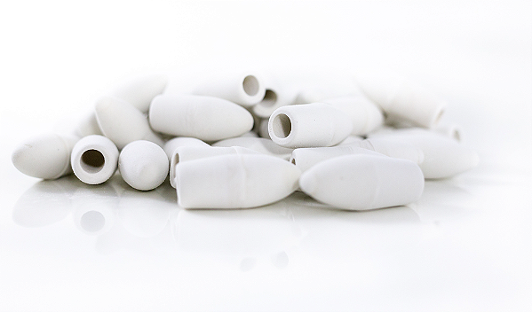 Borracha ponteira branca 05 Unidades