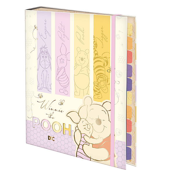 Caderno argolado universitário Pooh - DAC