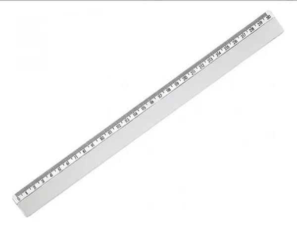 Régua acrílica transparente 30cm - MAXCRILL