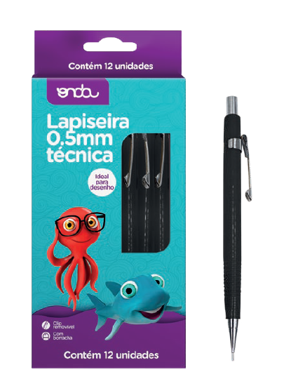 Lapiseira 0.5mm Técnica preta - ONDA