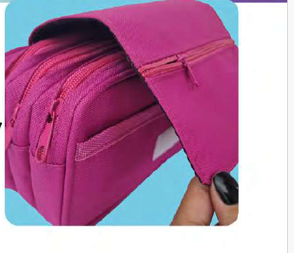 Estojo triplo flex sortido rosa - DAC