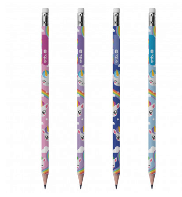 Lápis HB Unicórnio com borracha - ONDA