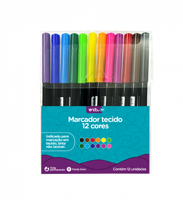 Marcador para tecido Azul - ONDA