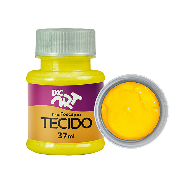 Tinta para tecido 37ml amarelo ouro - DAC