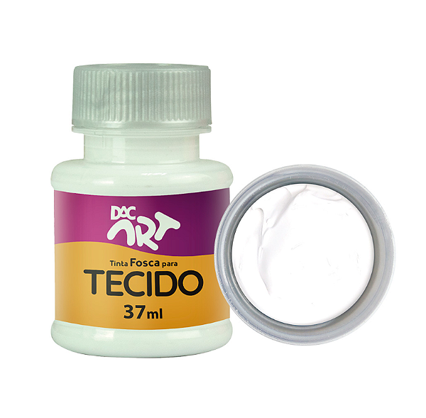 Tinta para tecido 37ml branco - DAC