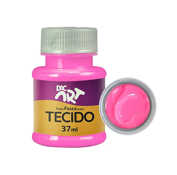 Tinta para tecido 37ml rosa - DAC
