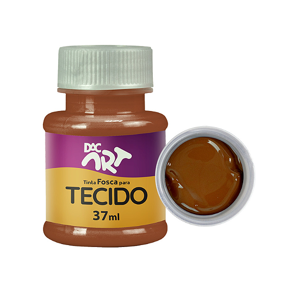 Tinta para tecido 37ml marrom - DAC