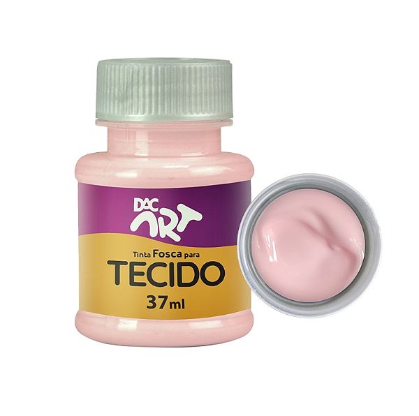 Tinta para tecido 37ml rosa bebe - DAC