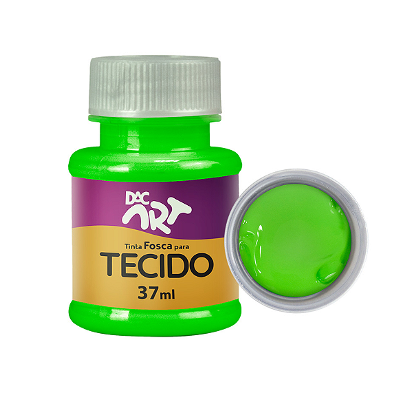 Tinta para tecido 37ml verde folha - DAC