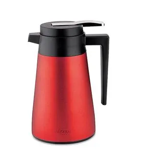 Garrafa Térmica Sem Ampola de Vidro Vermelha Inox - Ricaelle