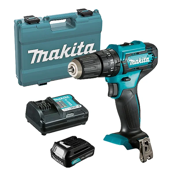 Parafusadeira Furadeira de Impacto à Bateria 1.5Ah 12V e Maleta HP333DWYX3 Makita