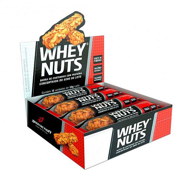 Whey Nuts Caixa Com 12 Unidades 360g