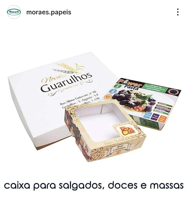 Caixa para salgados doces e massa - Guarulhos