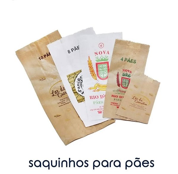 Saquinhos para pães personalizados Guarulhos