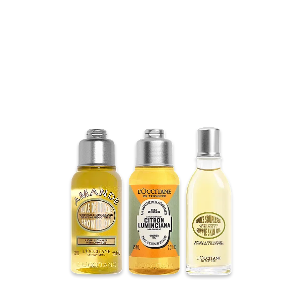 Kit Travel Size Trio de Óleos Amêndoa