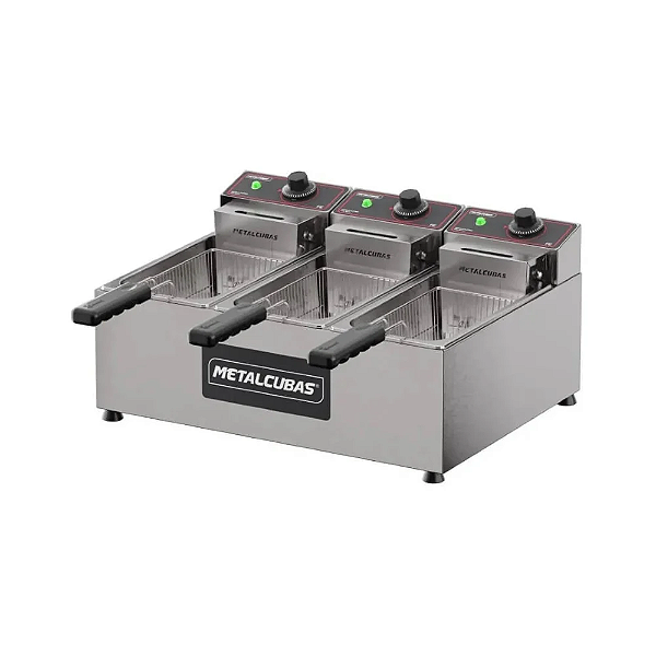 FRITADOR ELETRICO 03CB 03 LITROS FE3C 220V METALCUBAS