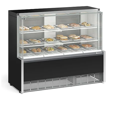 VITRINE ESTUFA AURORA 1,40M MEQA-140R/PR/220V GELOPAR