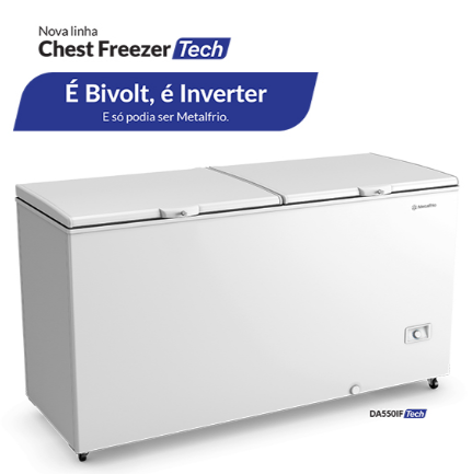 FREEZER HORIZONTAL DA550IF INVERTER BIVOLT METALFRIO