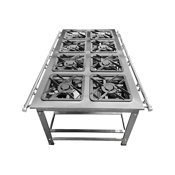 FOGAO 08B 08QD 30X30 AÇO INOX 304 COM FORNO CEFAZ