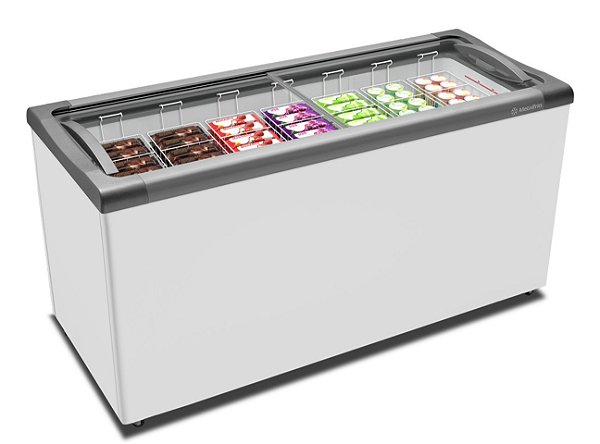 FREEZER HORIZONTAL VIDRO NF55S 491L 127V METALFRIO