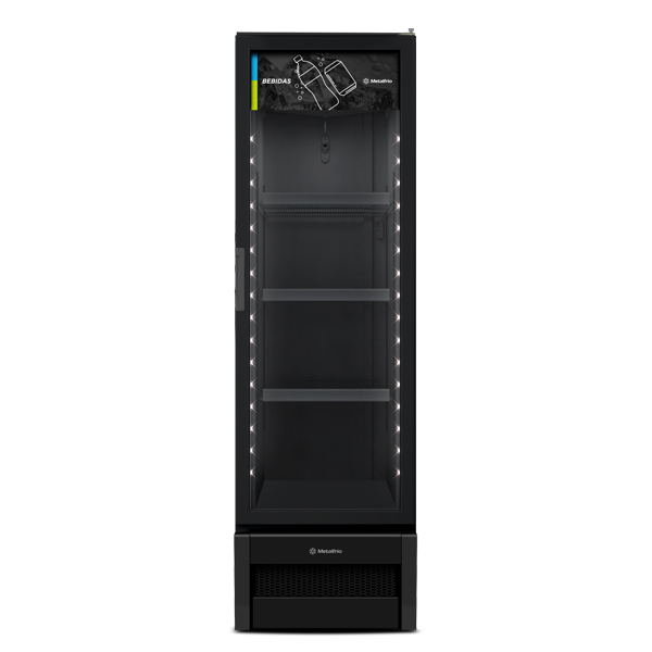 REFRIGERADOR VERTICAL 343L 127V VB28RH ALL BLACK METALFRIO