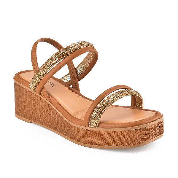 Sandália Mississipi ME671-0001 Enfeite Bronze