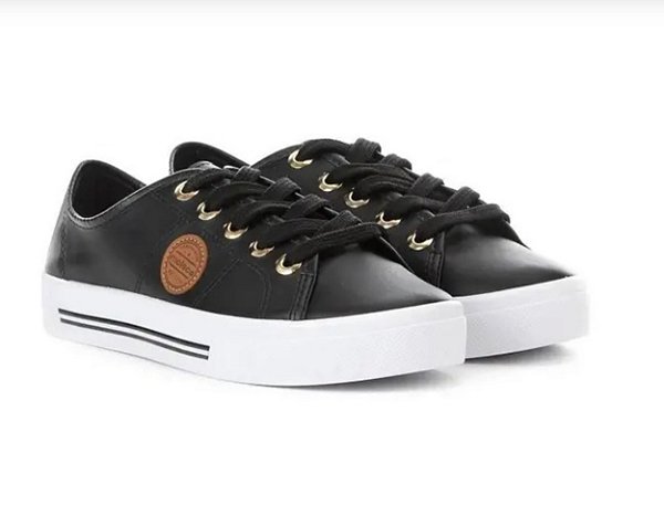 Tenis Moleca 5667.302 Napa Sardenha Neo- Preto 01