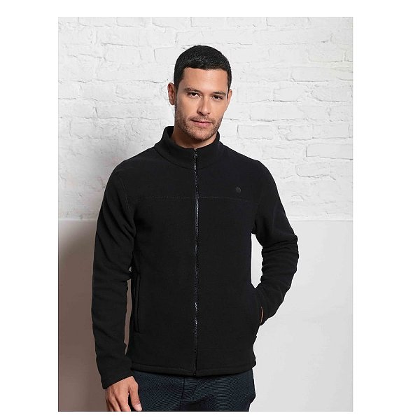 Jaqueta Fleece Masc.Preto 104RY