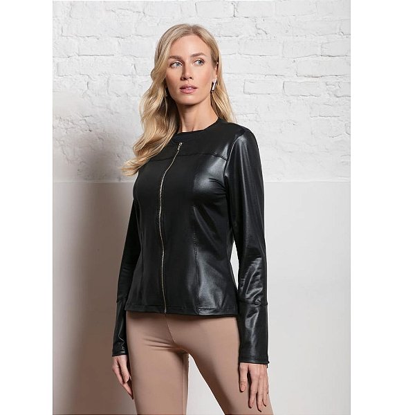 Jaqueta Slim Cirré Thermo Power Upman Preto 22SRT