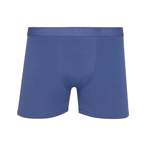 Cueca Lupo 784-017 Boxer Algodão Azul