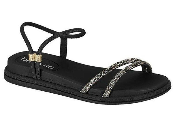 Sandália Beira Rio 8488.113 Grafite/Aurora Boreal