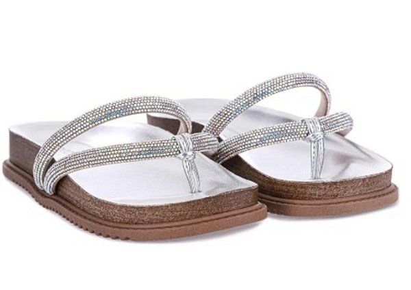 Sandália Beira Rio 8524.107 Aurora Boreal/Prata