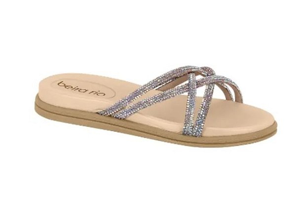 Sandália Beira Rio 8488.116 Cristal-Silver