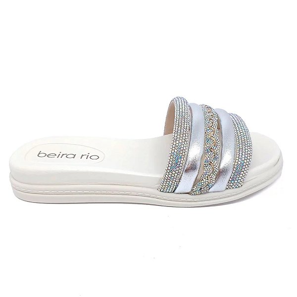 Sandália Beira Rio 8528.103 Aurora Boreal/Branco off