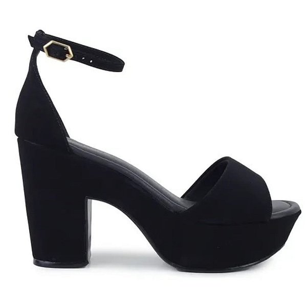 Sandália Anabela Bebecê T5118-153 palatino preto