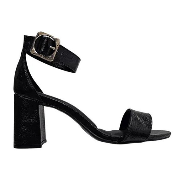 Sandália Bebecê T6059-500 verniz smash preto
