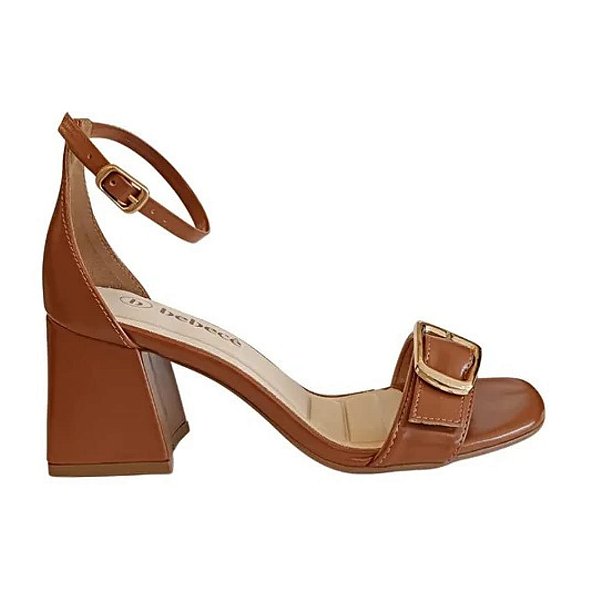 Sandália Bebecê T6030-125 egeu pecan/ camfy ave