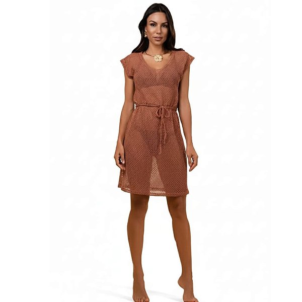 Saida de Praia curta com regulagem na cintura