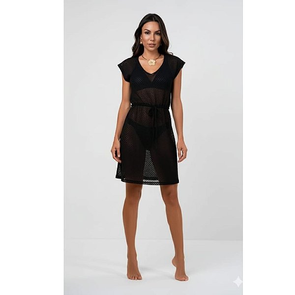 Saida de Praia curta com regulagem na cintura