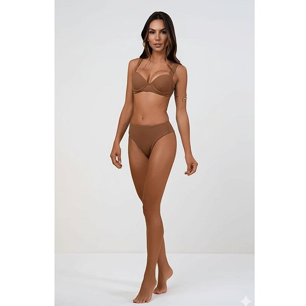 Biquini Embelleze calcinha fio conforto largo 41.526007102 - Capuccino