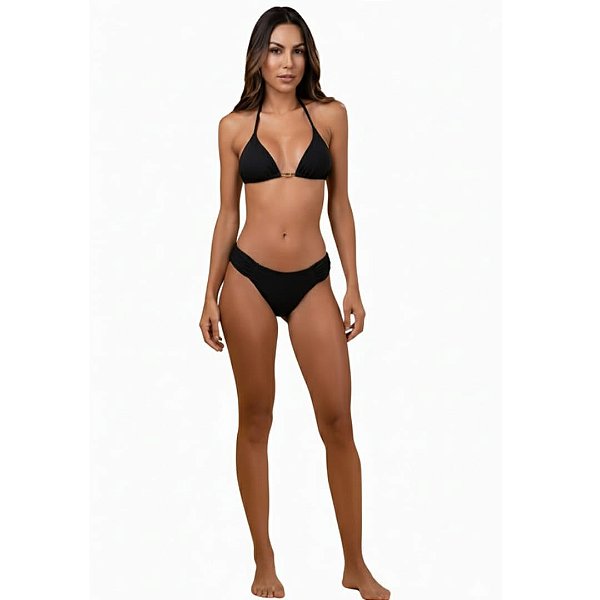 Cortininha Embelleze com bojo removivél - Preto