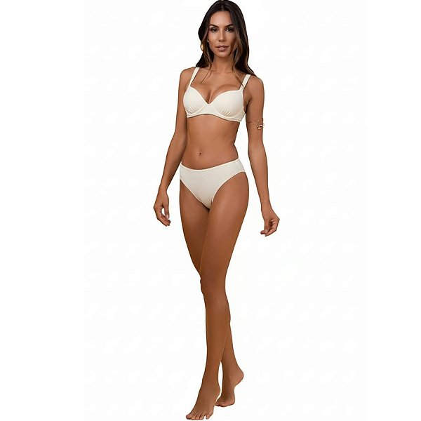 Bojo franzido Embelleze com alças largas