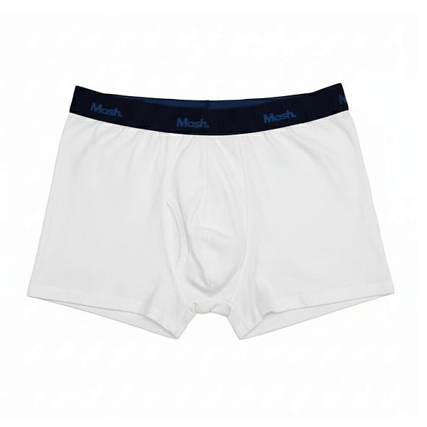 Cueca Mash 170 Boxer algodão Branco