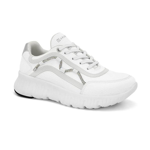 Tenis Ramarim Branco Strass 24-77104