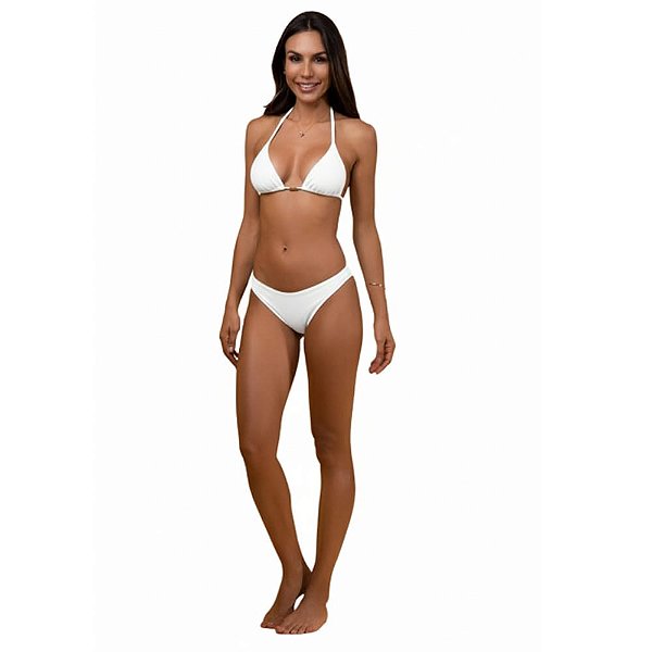 Cortininha Embelleze liso embutido com bojo removivél 40B.965800101 - Branco