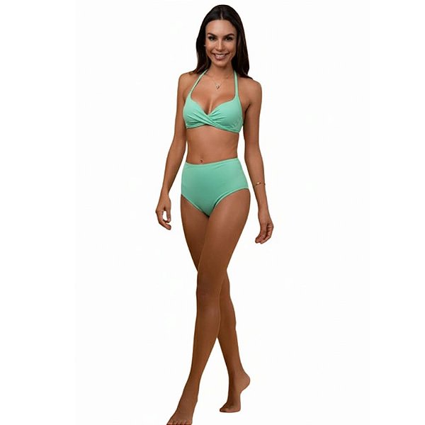 Busto Embelleze liso com bojo meia taça transpassado e tiras finas 40B.965206301 - Sirena