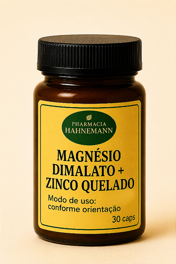 Magnésio Dimalato + Zinco Quelado - 30 caps