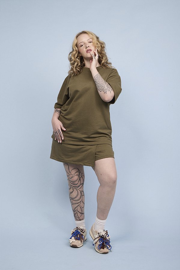 Shorts Saia Tamarindo (Oliva)