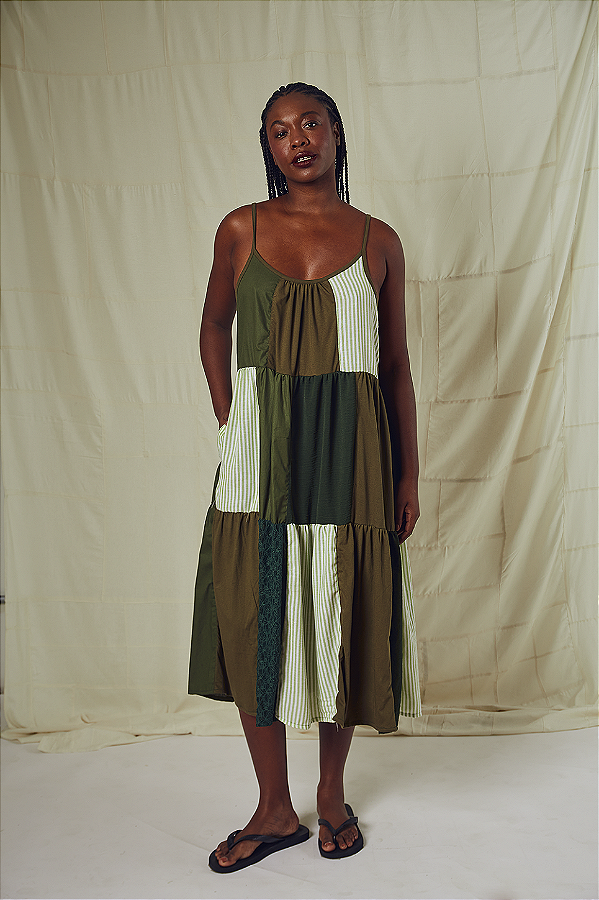 Vestido Junta Família Verde